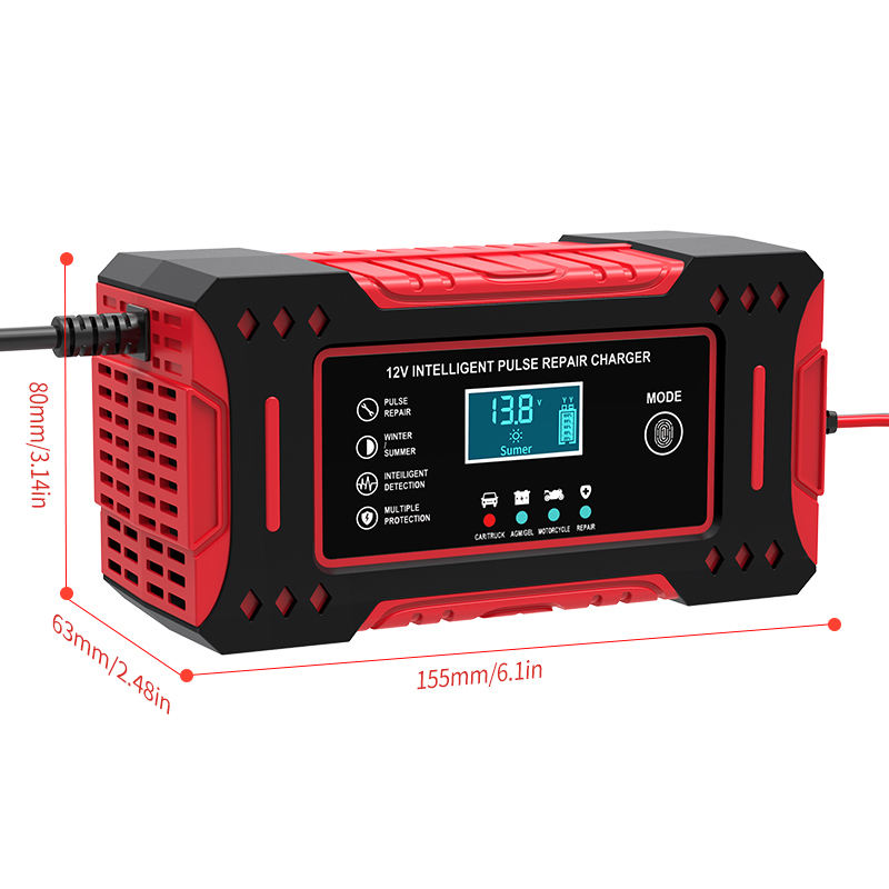 Pametni punjač akumulatora 12V sa funkcijom oporavka oslabljenih akumulatora – Pulse Repair, LCD ekran