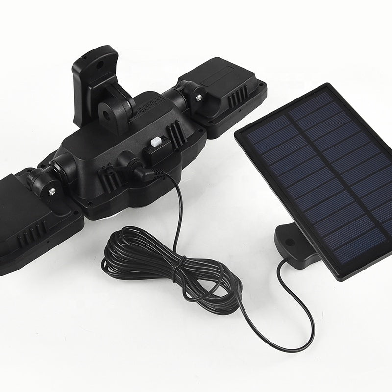 Solarna LED lampa sa senzorom pokreta i daljinskim upravljačem – 3 panela, 270° osvetljenje