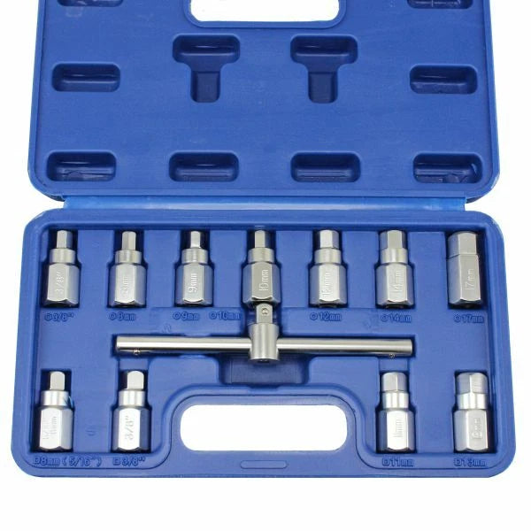 Set ključeva za čepove ulja (kartera) 12 kom 3/8"