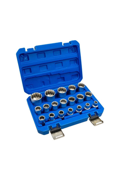 Set 12-ugaonih gedora 1/2" 8–32 mm – 19 delova
