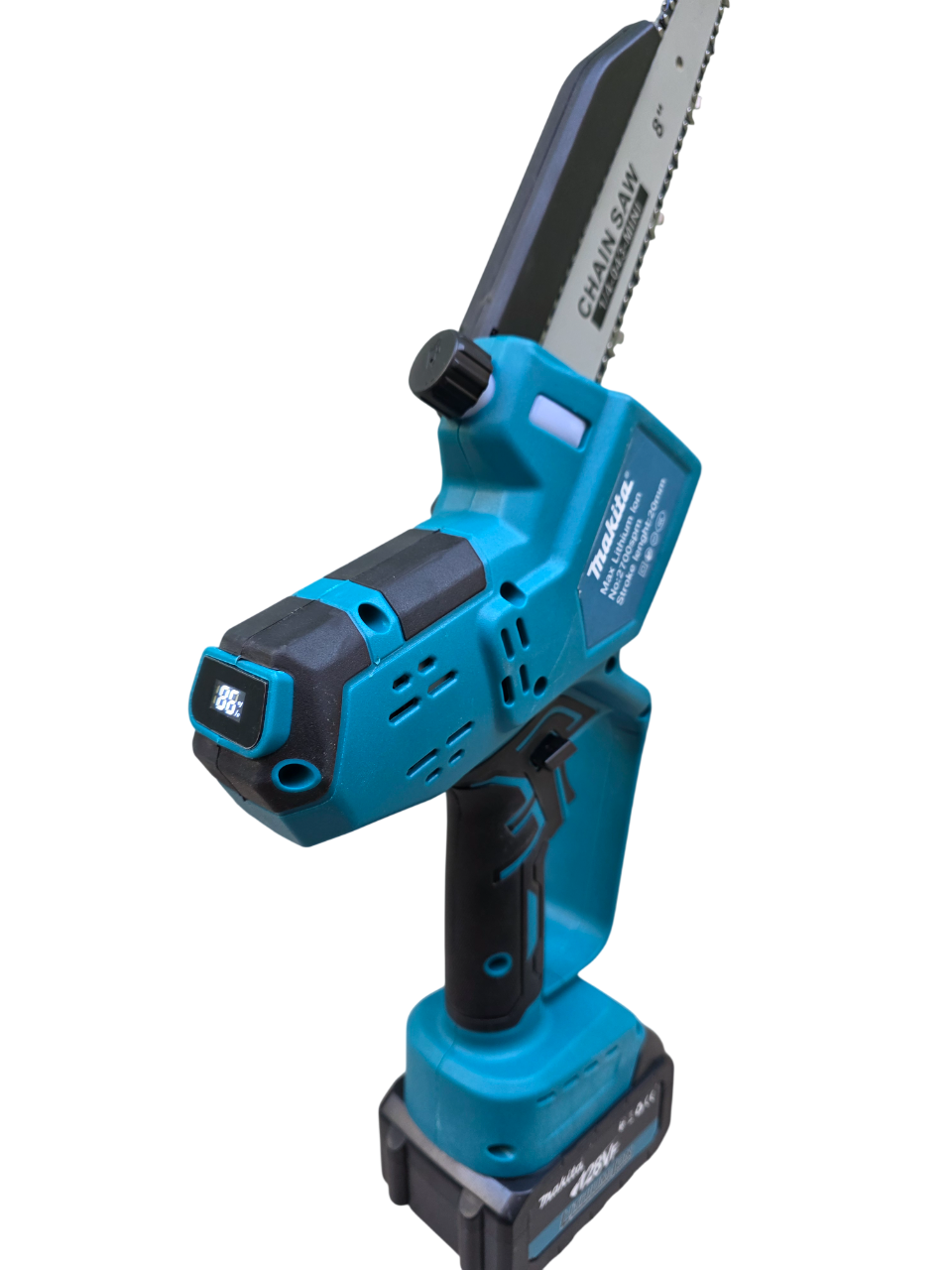 Akumulatorska mini testera 8" – automatsko podmazivanje, 2x 6Ah baterije