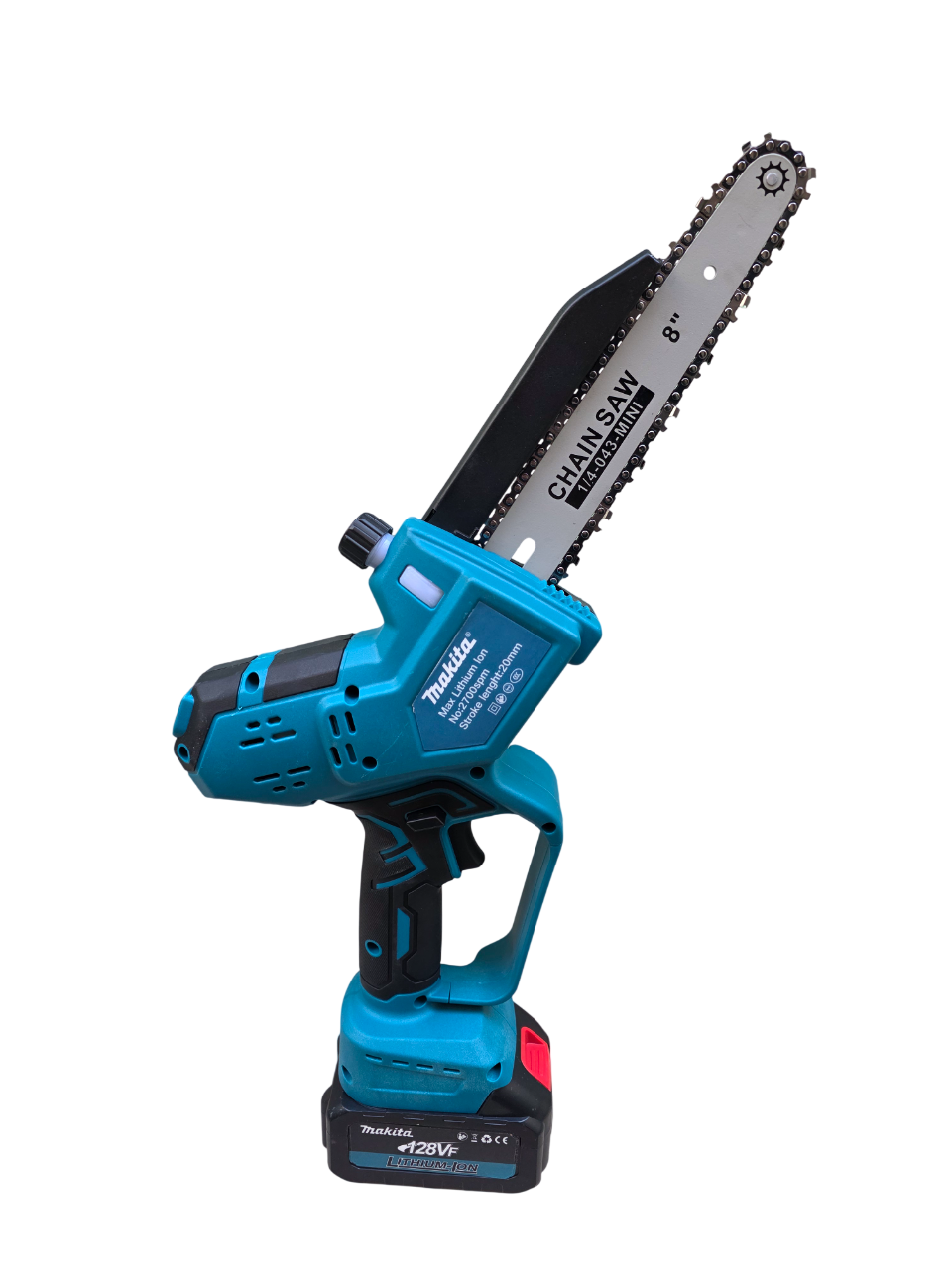 Akumulatorska mini testera 8" – automatsko podmazivanje, 2x 6Ah baterije