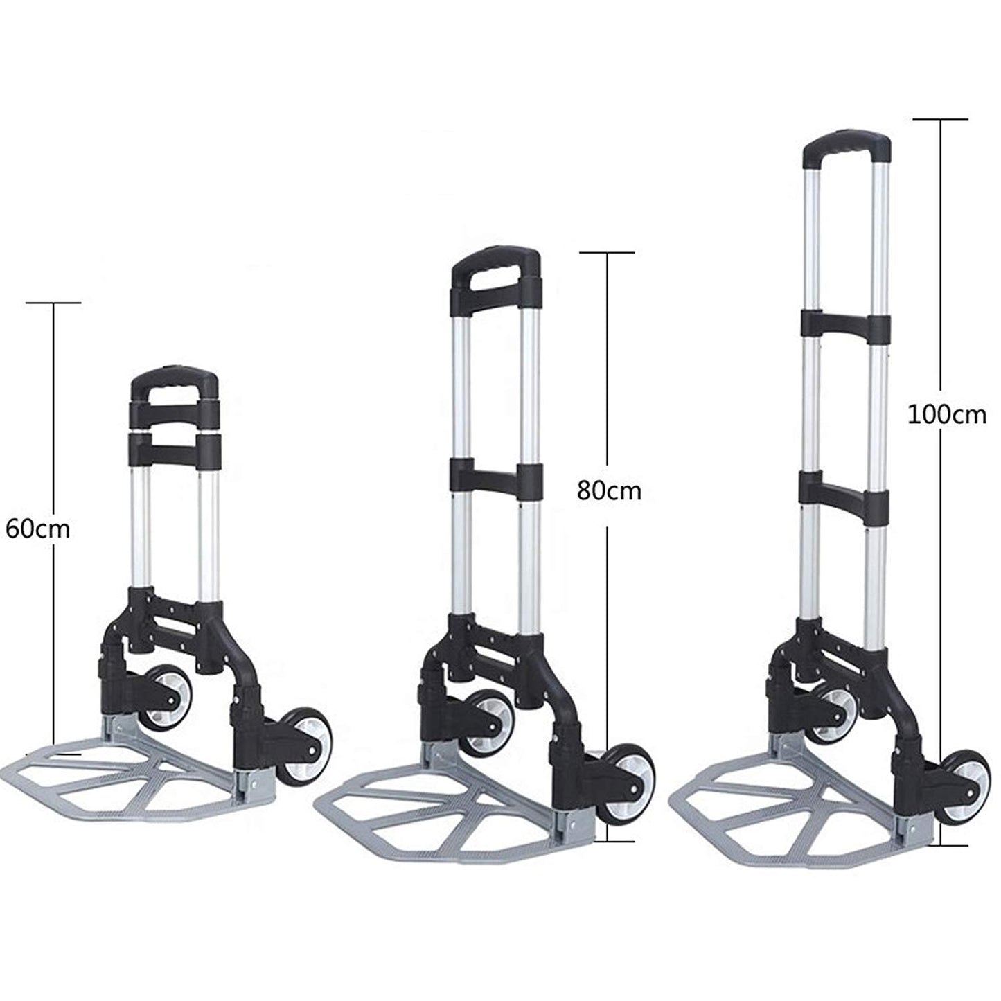 Sklopiva transportna kolica do 80 kg – lagana aluminijumska konstrukcija