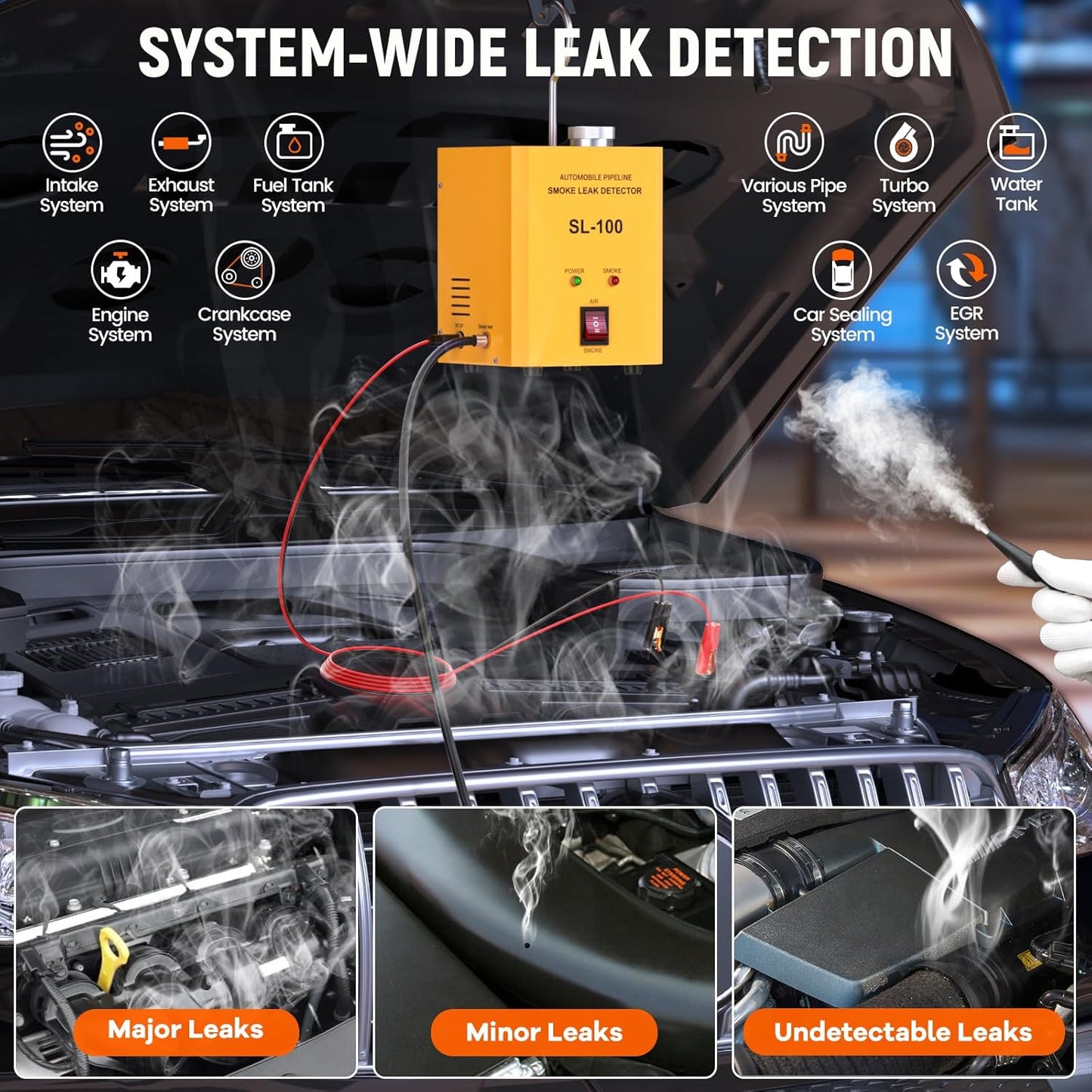 Detektor curenja dimom za automobile 12V