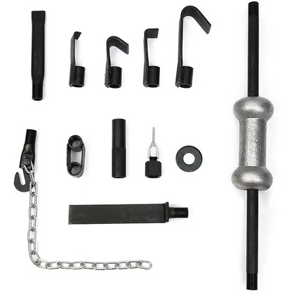 Set za izvlačenje udubljenja – klizni čekić (slide hammer) 13 delova - za ispravljanje limarije
