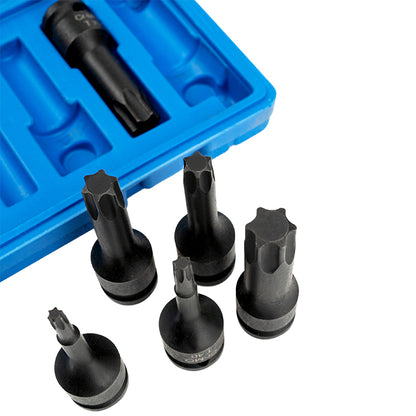 Set kovanih torx udarnih nastavaka 1/2" T30–T80 (8 kom)
