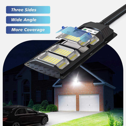 Solarna LED ulična lampa 800W sa daljinskim upravljačem – IP66 dvorišna rasveta
