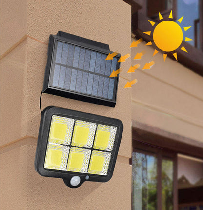 Solarna LED lampa sa odvojenim panelom i senzorom pokreta – 150 COB, IP65