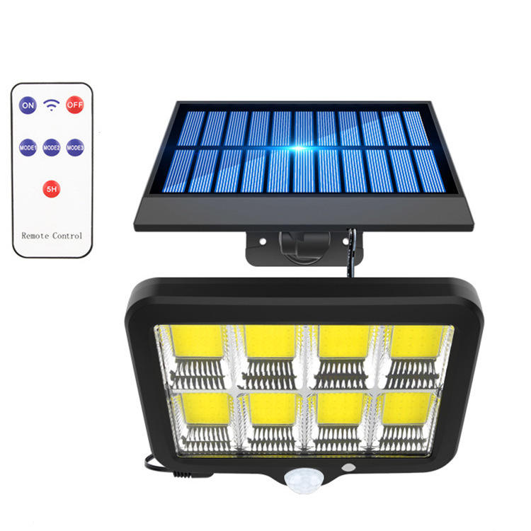 Solarna LED lampa sa odvojenim panelom i senzorom pokreta – 150 COB, IP65