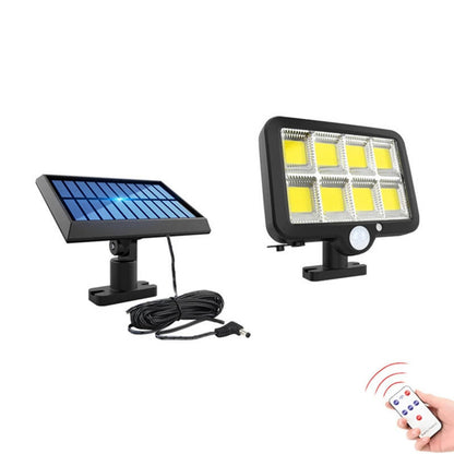 Solarna LED lampa sa odvojenim panelom i senzorom pokreta – 150 COB, IP65