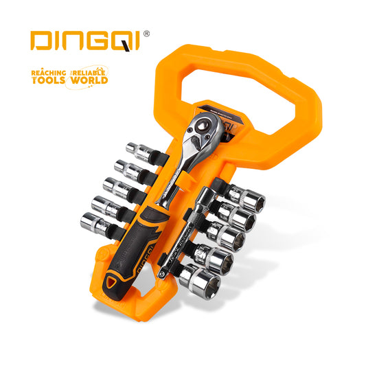 DINGQI set gedora 1/4" sa račvom – 12 delova (5–14 mm)