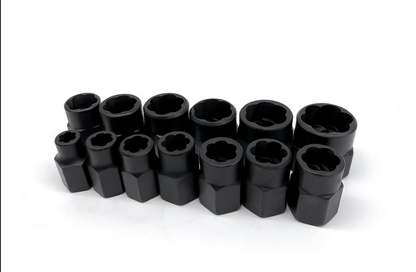 Set izvlakača za uklanjanje zarđalih, oštećenih i sigurnosnih šrafova i matica