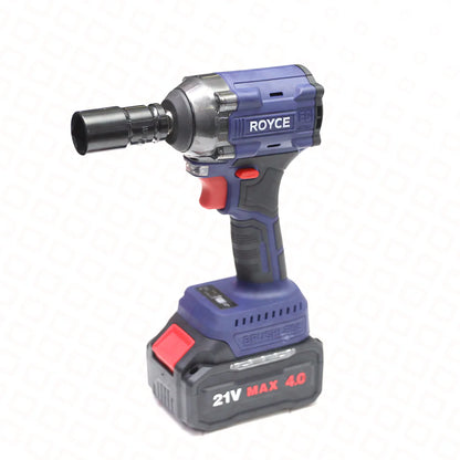 ROYCE akumulatorski udarni odvijač 21V – 350 Nm brushless udarni pištolj sa 2 baterije i setom nastavaka