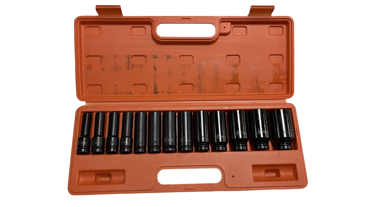 Set gedora 1/2" šestougaone (12 kom) – udarne, kovane 10–32mm