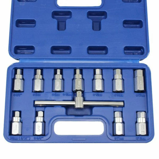 Set ključeva za čepove ulja (kartera) 12 kom 3/8"